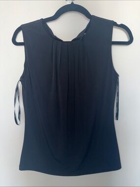 Calvin Klein Black Pleated Sleeveless blouse